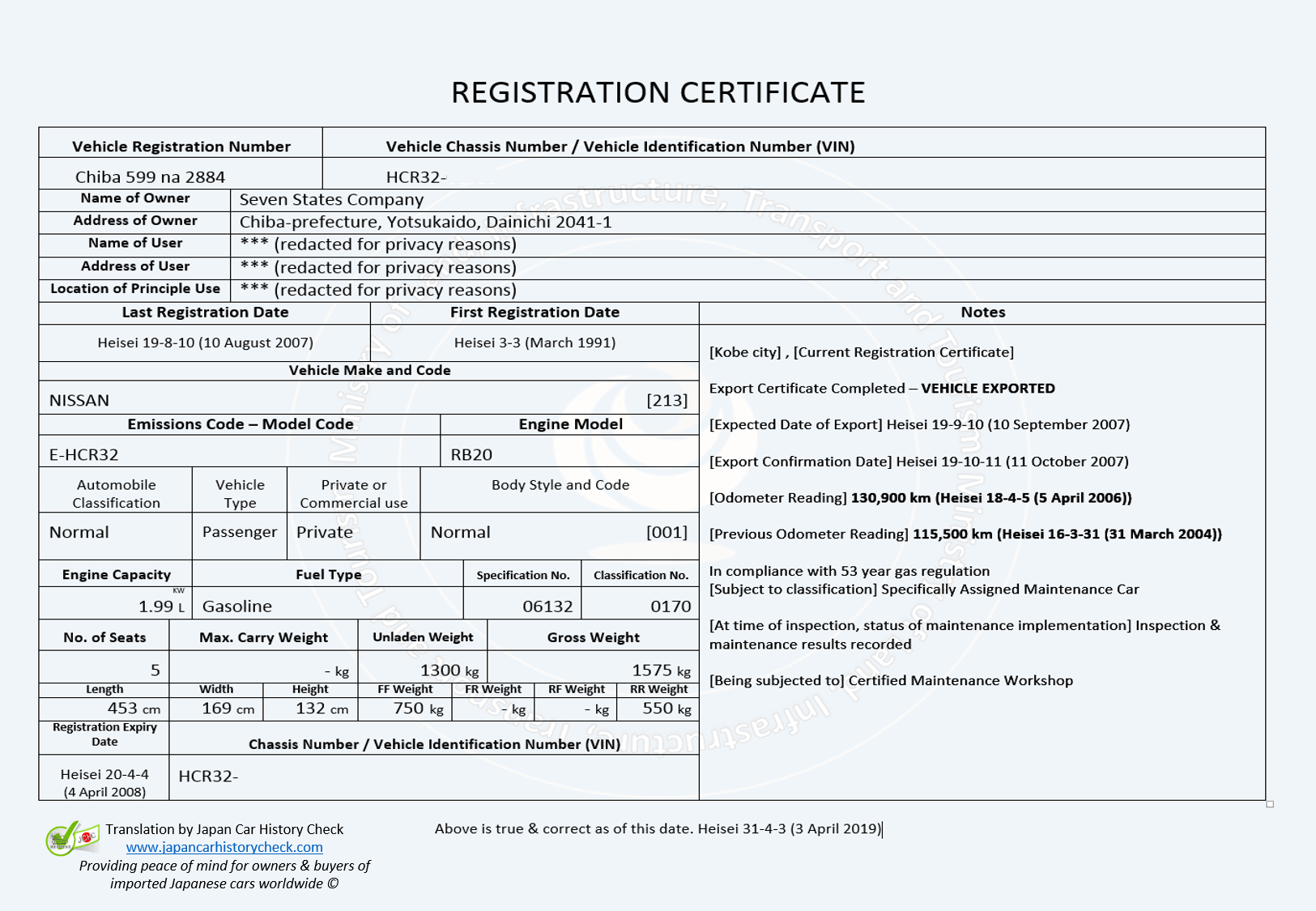 Replace Vehicle Registration Certificate Ireland Scott Hugh s Template